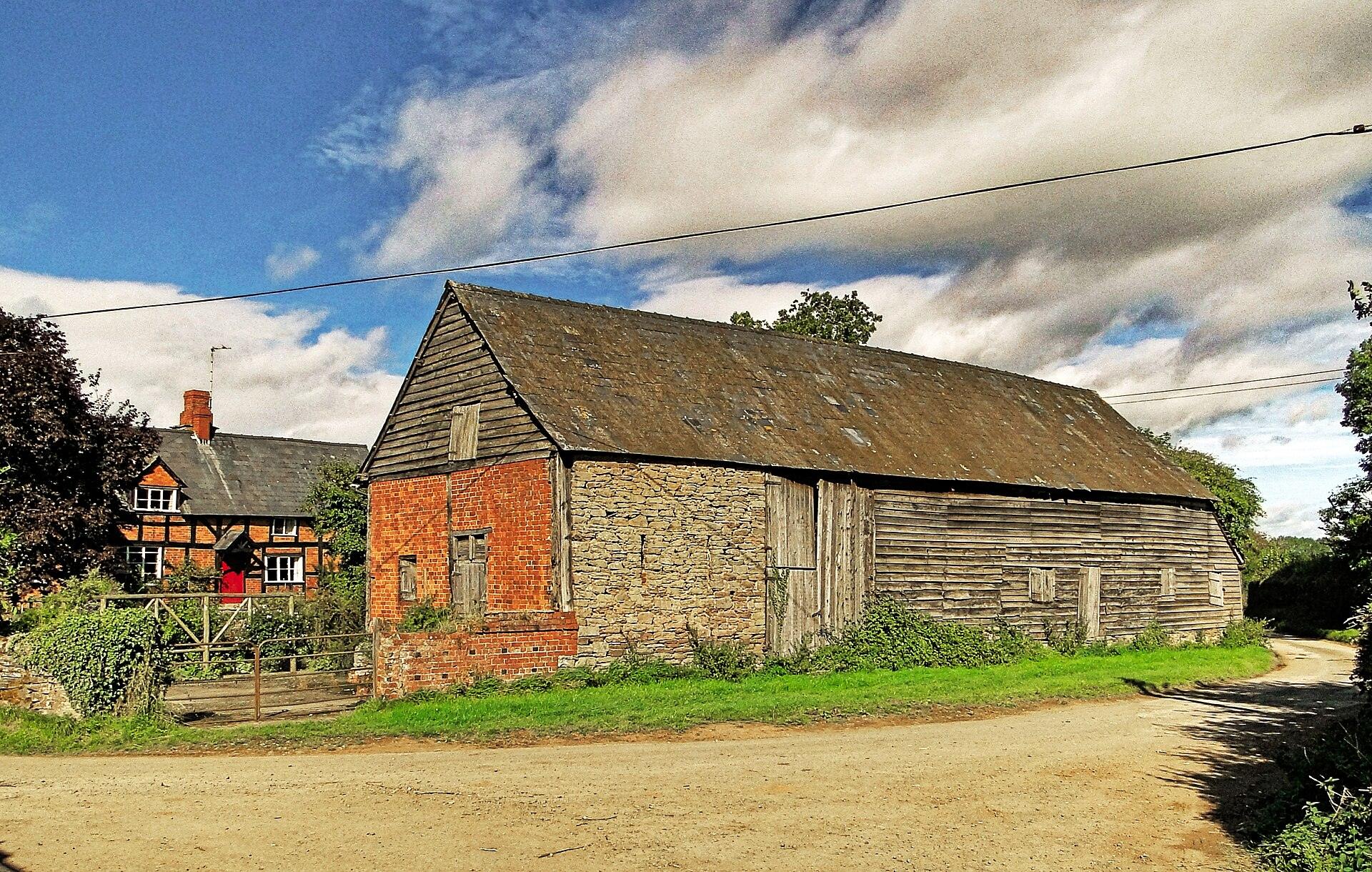The old stone and brick cider barn